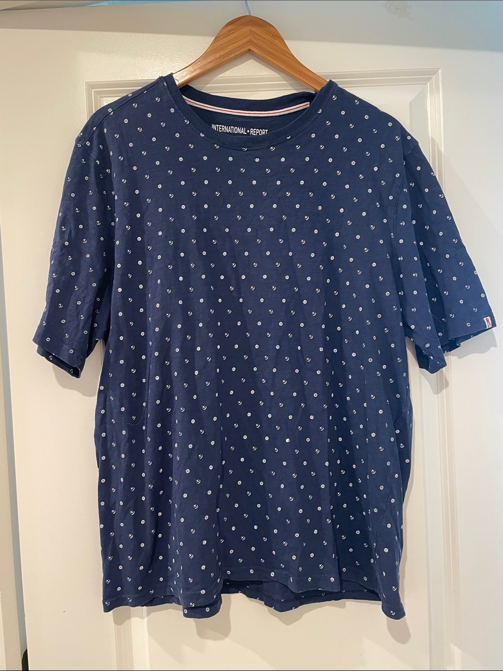 International report men’s nautical theme T-shirt xl cotton